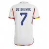 Belgien Kevin De Bruyne #7 Bortatröja VM 2022 Korta ärmar